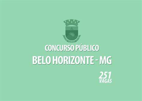 Concurso Da Prefeitura De Belo Horizonte Mg Edital 0012021