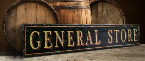 Rustic General Store Wood Sign Antique Style Sign Treasure