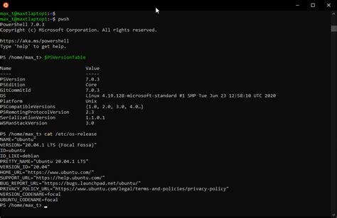 Installing Powershell 7 In Ubuntu 2004 Max Trinidad The Powershell