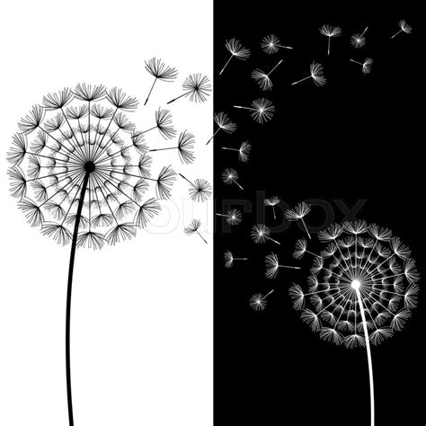 Beautiful abstract background with two stylized black and ...