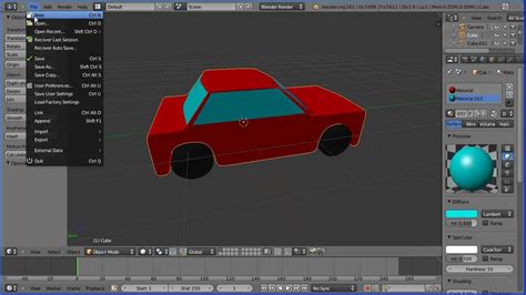 Blender Tutorial Making A Simple Model Of A Car Part 1 The Car Body