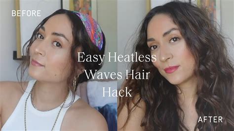 Easy Heatless Waves Hair Hack Hairstyle How Tos Prose Youtube