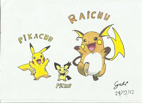 Pikachu Evolutions By Y Gabyt On Deviantart