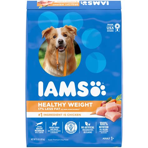 Iams Adult Healthy Weight Control Dry Dog Food With Real Chicken Shop