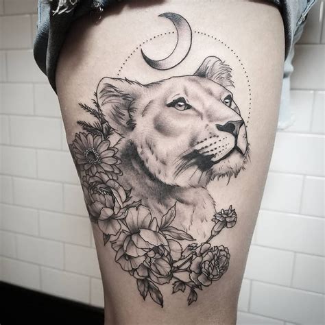 Lioness Tattoo Designs For Women