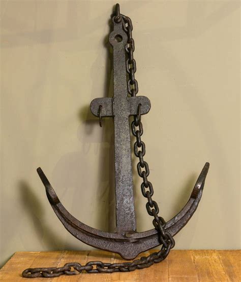 19th Century Hand Forged Iron Ship Anchors From France At 1stdibs