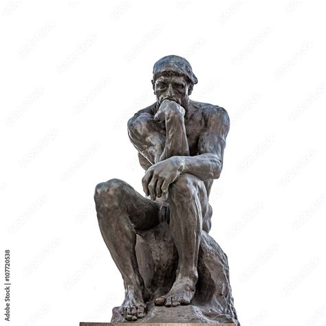 Auguste Rodin The Thinker Sculpture Stock Foto Adobe Stock
