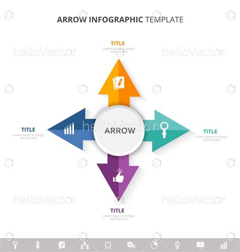 Arrow 4 Steps Infographic Template Download Graphics And Vectors