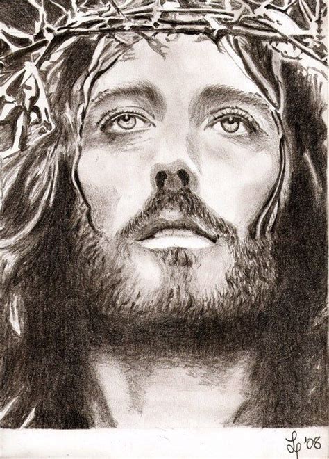 Dibujo De Jesucristo A Lapiz Dibujos De Dios Retratos Dibujos De Jesus