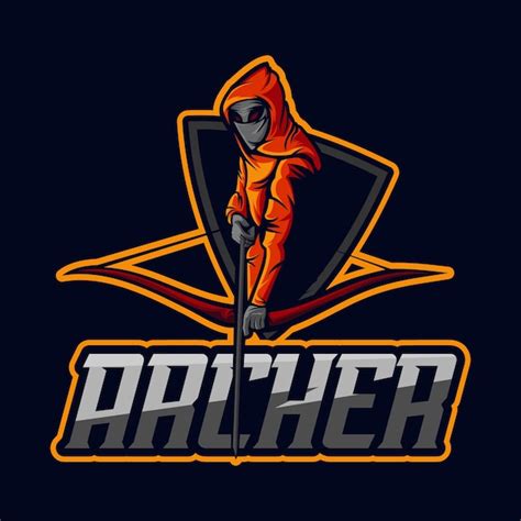 Premium Vector Archer Mascot Modern Logo Template