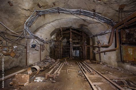 Gold Ore Mine Shaft Tunnel Underground Shaft Inset Stock Photo Adobe