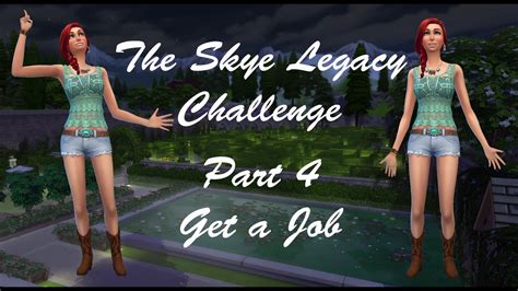 Lets Play The Sims 4 Legacy Challenge Part 4 Get A Job Youtube