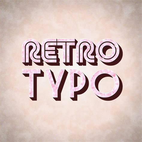 free psd vintage typography design