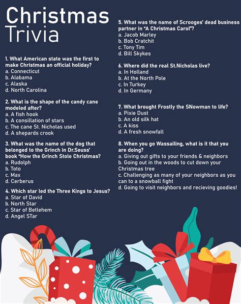 Printable Christmas Trivia Questions And Answers