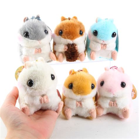 1pcs 10cm Lovely Hamsters Plush Toys Kawaii Mouse Soft Stuffed Pendant