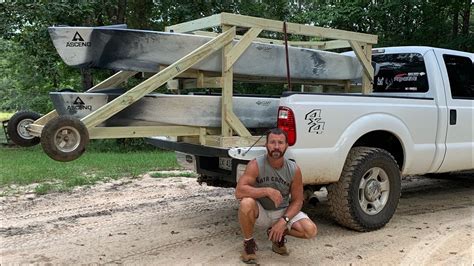 How To Build A Kayak Truck Rack Inexpensive Easy Build Youtube