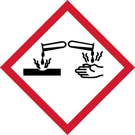 Ghs Corrosive Pictogram Labels With Fast Uk Delivery Ese Direct