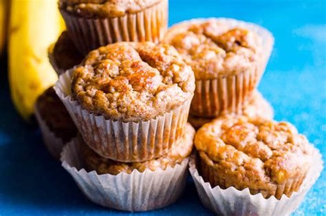 Healthy Banana Muffins With Applesauce Ifoodreal Com