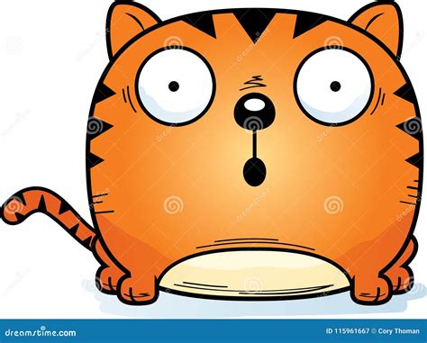 Surprised Little Cat Stock Vector Illustration Of Vector 115961667