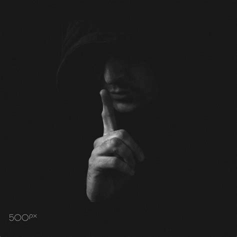 Hooded Man Making Shh Sign By Igor Stevanovic On 500px Low Key