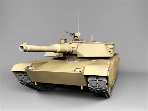 M1 Abrams American Tank 3d Model 3ds Max Files Free Download Modeling