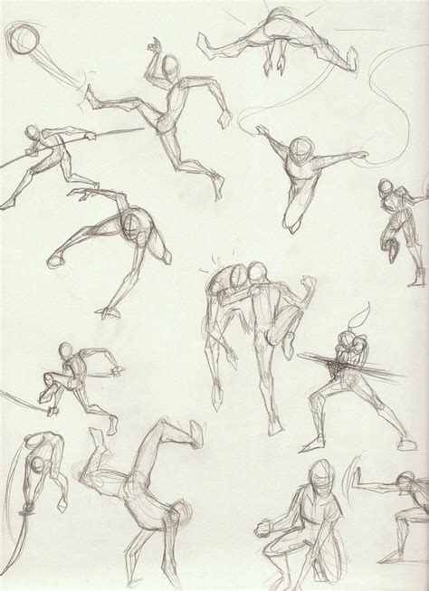 Action Fighting Poses By Jinju On Deviantart