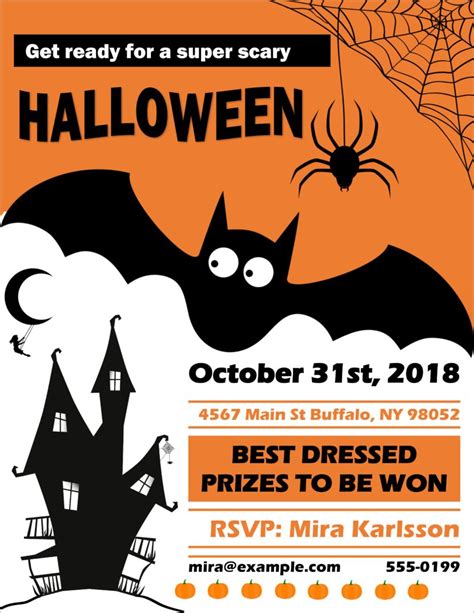 Halloween Party Flyer Halloween Poster Halloween Party Invitations Free Halloween Free Flyer