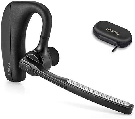 Bluetooth Headset Beshoop Wireless Earpiece Cvc80 Handsfree Business