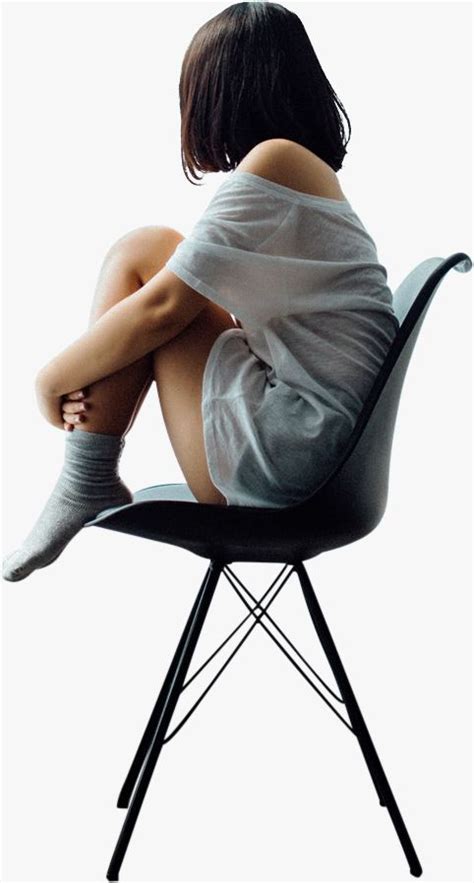 Girl Sitting In Chair Png Sitting Pose Reference Human Poses