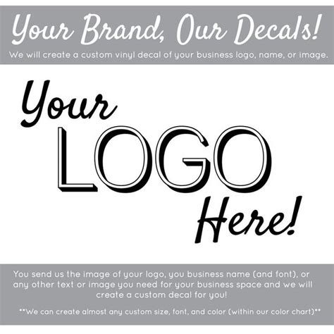 Large Custom Personalized Professional Business Name And Logo Etsy