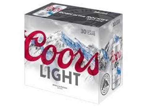 Coors Light 30pk12 Oz Cans Cork N Bottle