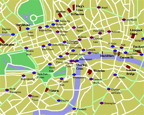 Location Map Of The College Of Central London