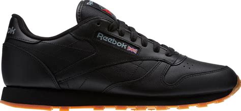 Reebok Classic Leather Running Shoes In Black For Men Lyst