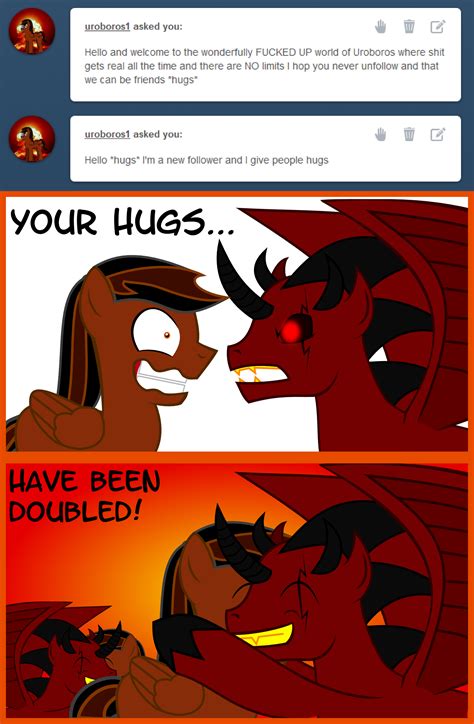 Your Hugs Have Been Doubled By Deathfirebrony On Deviantart