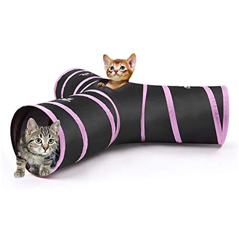Pawaboo Cat Tunnel Premium 3 Way Tunnels Extensible Collapsible Cat
