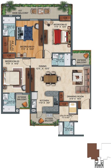 3 Bhk Servant Flats In Zirakpur 3 Bhk Servant Apartments In