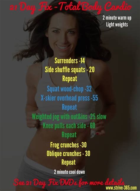 Pin By Jessica Wild On Day Fix Day Fix Workouts Full Body Cardio Beachbody Day Fix