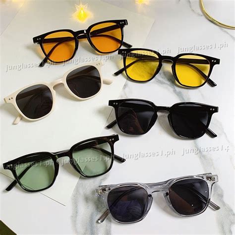 Korean Unisex Mi Ding Small Box Sunglasses For Women Sunglasses For Men Eyewear Frame Unisex
