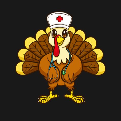 Rn Nurse Thanksgiving Turkey Funny Nurse T Cute Thanksgiving Nurse