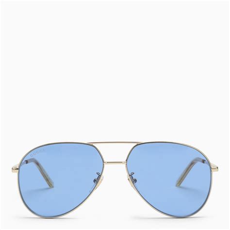 gucci aviator blue sunglasses thedoublef