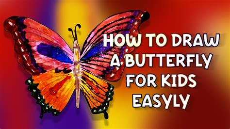 How To Draw A Butterfly For Kids Picture With Beautiful Sketches Nag