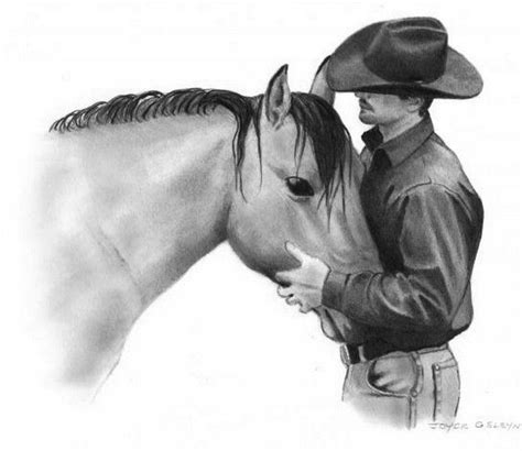 caballo dueño dibujo lapiz Dibujos de caballos, Dibujos de vaqueros