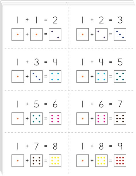 Incorrect answers receive a red block. Flash Cards - Addition & Subtraction (Download)