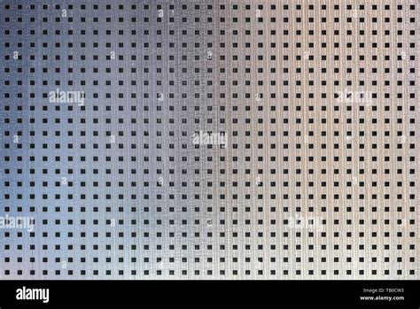 Perforated Metal Seamless Texture Sheet Of Metal Covered With Square