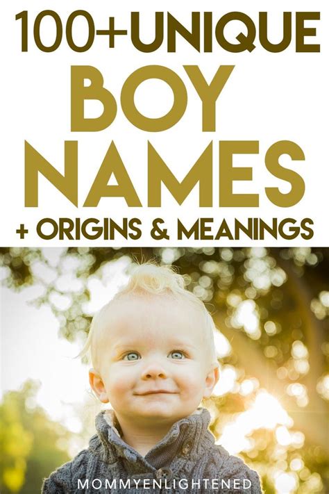 150 Unique Baby Boy Names Includes Origins And Meanings Unique