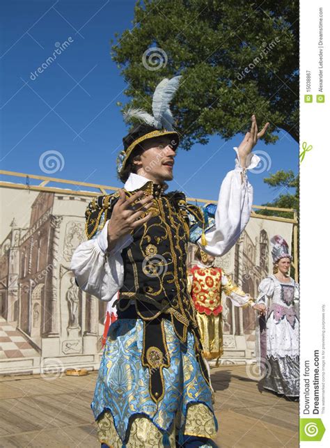 Actors Of Medieval Theater Editorial Photography Image