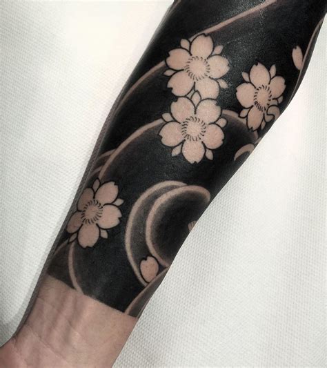 Japanese Cherry Blossom Tattoo Sleeve Cherry Blossom Arm Sleeve