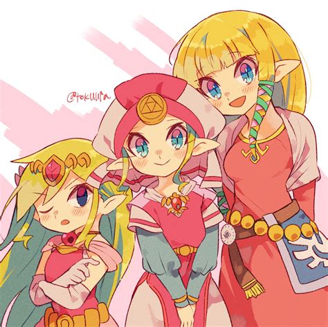 Princess Zelda Toon Zelda And Young Zelda The Legend Of Zelda And 4
