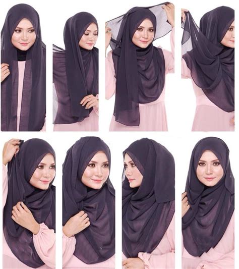 pin by darina amira on hijab tutorial hijab style tutorial how to wear hijab hijab fashion