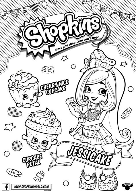 Printable Shopkins Shoppies Coloring Pages